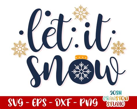 Let It Snow Svg Christmas Snow Svg Christmas Svg Christmas - Etsy