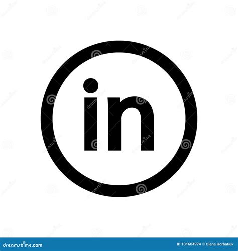 Linkedin, Big, Logo, Bright, White, Material, Minimal, Icon, Design Editorial Stock Image ...