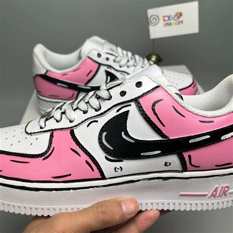 Pink Art Color Air Force 1 Custom - Daniel Customs