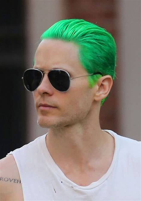 jared leto joker - Buscar con Google | Neon green hair, Jared leto haircut, Jared leto hair