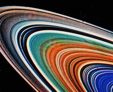 Voyager 2 Photograph Of Saturn's Rings Photograph by Nasa - Fine Art ...