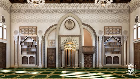 Mosque interior mehrab on Behance