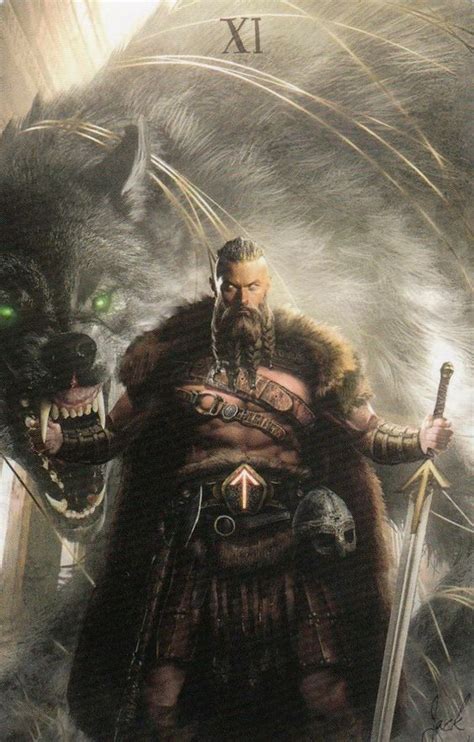 Tyr and Fenrir | Norse mythology tattoo, Norse pagan, Viking art