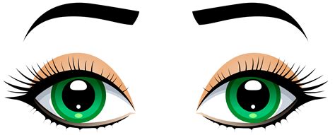 Female Eyes with Eyebrows PNG Clip Art - Best WEB Clipart