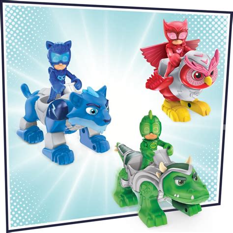 PJ Masks Animal Power Hero Animal Trio Preschool Toy, Action Figure and Vehicle Set for Kids ...