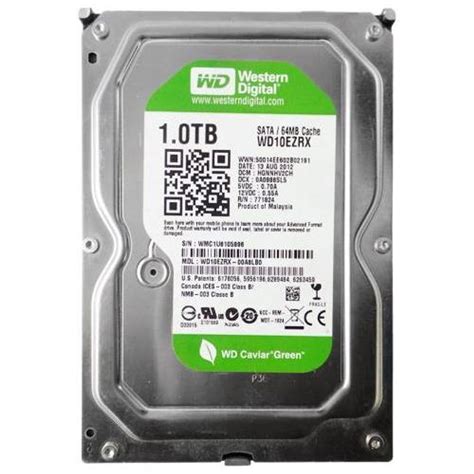 WD10EZRX-00A8LB0 Western Digital SATA 6.0 Gbps 1TB Hard Drive