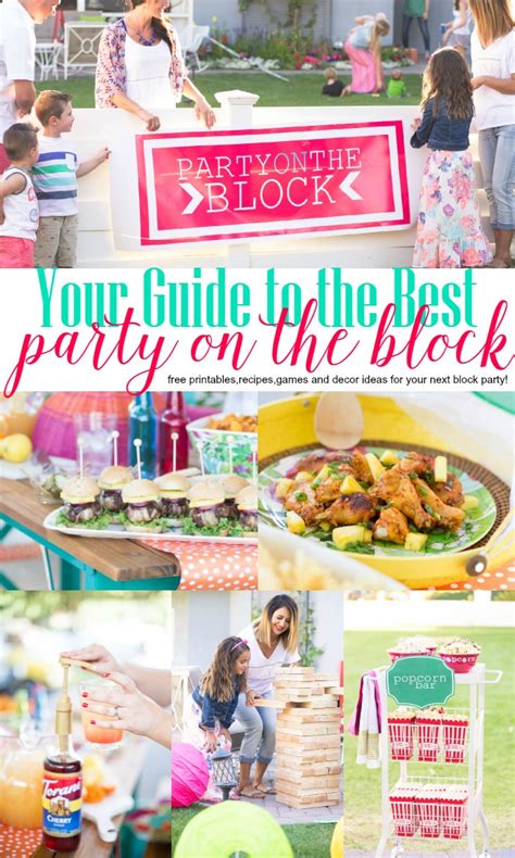 How to throw a Block Party: With Free Printables and Banner