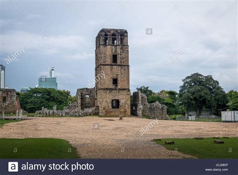 Ruins of Cathedral Tower at Panama Viejo Ruins - Panama City, Panama Stock Photo - Alamy