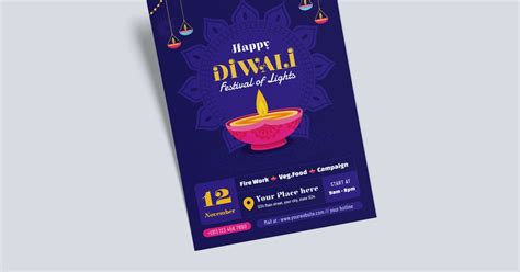 Diwali Flyer Template, Graphic Templates - Envato Elements