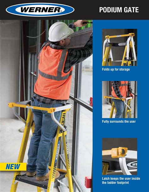 Werner AC63 Podium Ladder Gate - Industrial Ladder & Supply Co., Inc.