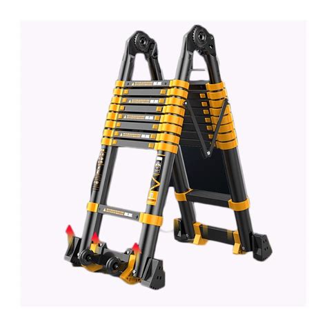 Buy Telescoping Ladder Telescoping Ladders 27 FT Aluminum Telescoping Extension Ladder with ...