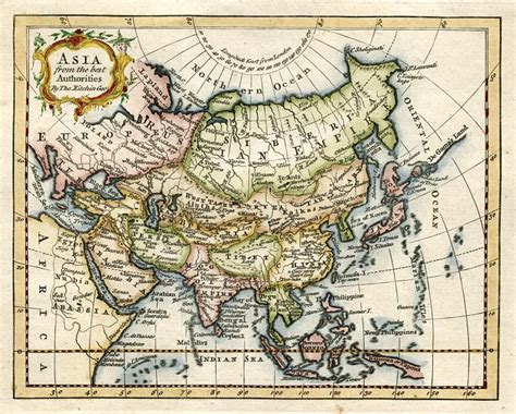 Stock images - high resolution antique maps of Asia