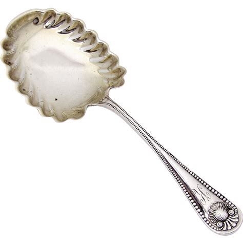 Bead Small Berry Spoon Sterling Silver Whiting 1880 Patent Applied for : Berry & Company ...