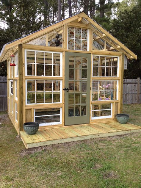 Green house made using old windows #conservatorygreenhouse | Diy greenhouse plans, Build a ...