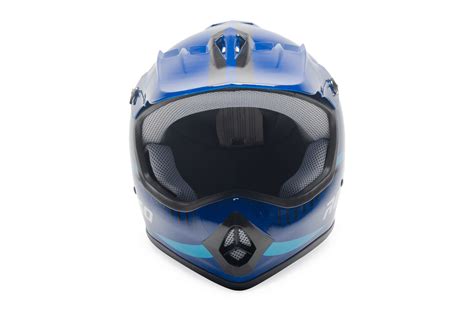 Rosso Off Road Motocross ATV Helmets For Kids in Blue DOT Approved ...