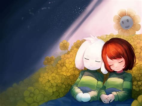 Asriel And Chara Wallpaper