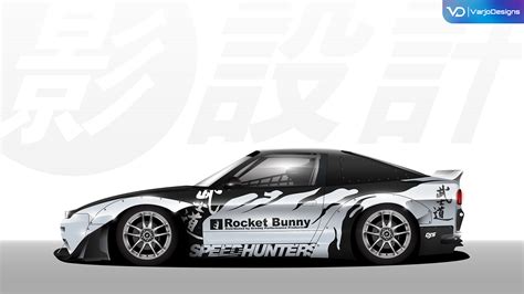 Nissan 180SX drift livery illustration :: Behance