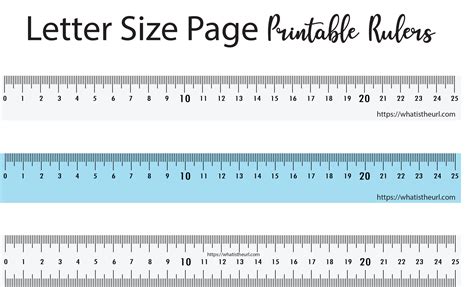 Printable Rulers for Letter and A4 Size Papers