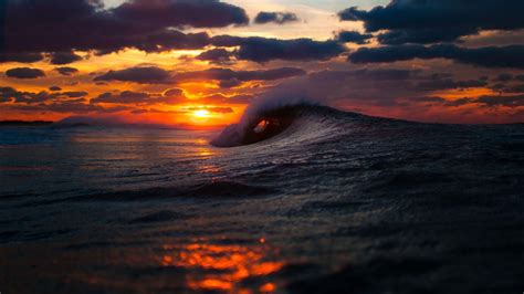 Ocean Waves Sunset Wallpapers - Top Free Ocean Waves Sunset Backgrounds - WallpaperAccess