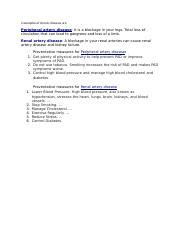 2 examples of chronic diseases are.docx - 2 examples of chronic diseases are: Peripheral artery ...