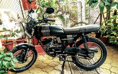 Modified Yamaha RX 135 Scrambler Restoration by Studio 21 in Bangaore Bengaluru Yamaha Rx 135 ...