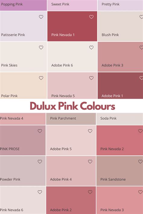 Dulux Paint Colours Pink, Dulux Paint Colour Charts, Dulux Colour Schemes, Blush Pink Paint ...