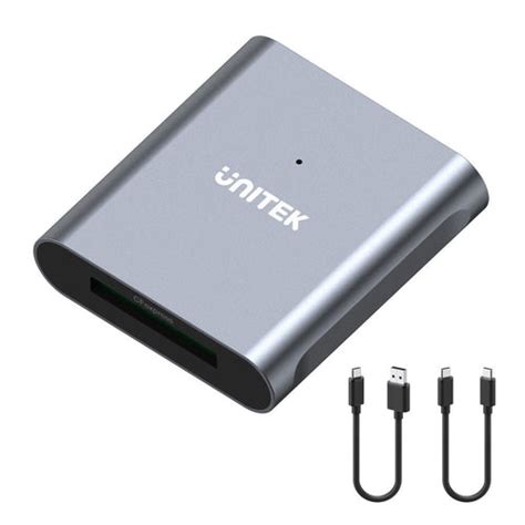 A Powerful card reader converts USB-C/USB-A to CFexpress 2.0 Type-B at 10Gbps SuperSpeed..