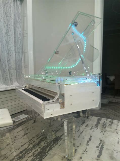 Self Playing Piano for Sale | Handcrafted transparent Crystal Grand Piano