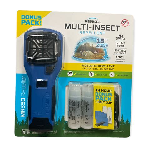 Thermacell Multi-Insect Mosquito Black Flies No See Ums Repellent, Blue - Walmart.com