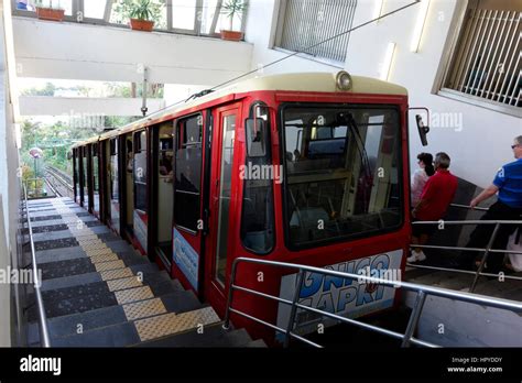 The Funicular in station, Capri, Campania,Italy, Europe Stock Photo - Alamy