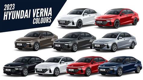 2023 Hyundai Verna - All Color Options - Images | AUTOBICS - YouTube