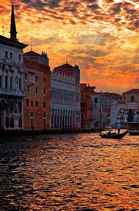 Sunset in Venice, Italy