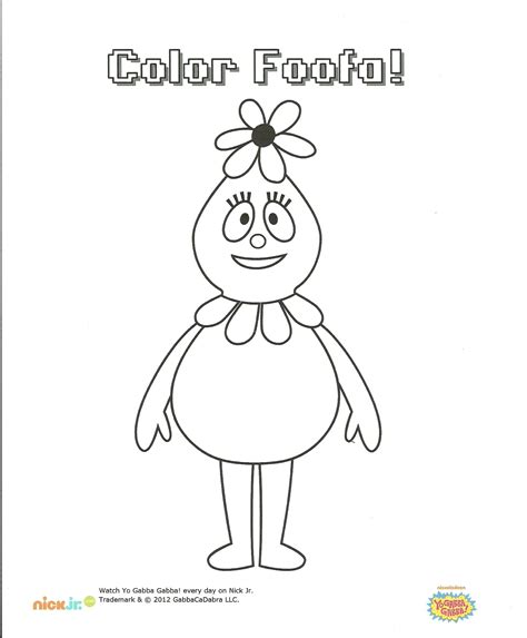 Yo Gabba Gabba Coloring Pages