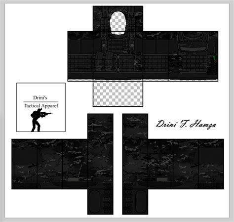 Images Of Gear Roblox Swat Template Tactical Vest Template Transparent PNG 585x559 Free Download ...