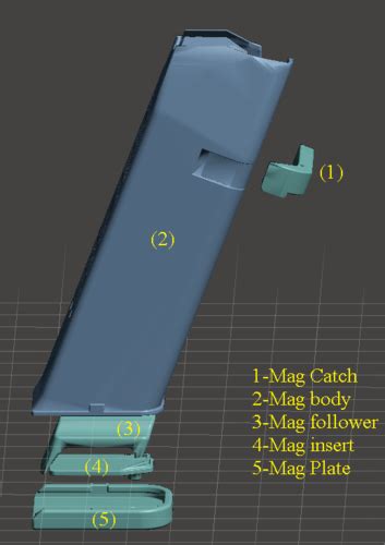 3D Printed PISTOL GLOCK 17 by Nhan Do | Pinshape