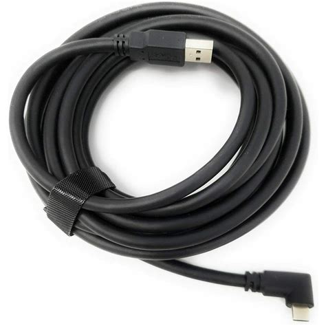 15ft Cable for Oculus Quest Link 3.2 Type-C Right Angle to USB A Charging Cable Cord 4M ...