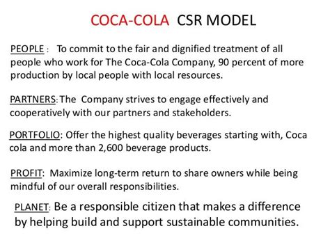 Csr coca cola