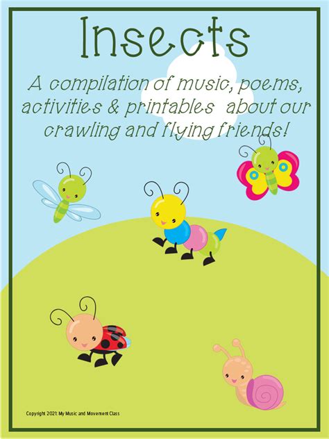 Insect Songs, bug songs, music and movement, preschool music, spring, insects | Movement ...