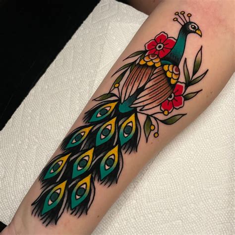 Traditional Peacock Tattoo | Tattoos, Peacock tattoo, Tattoos for women