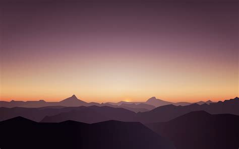 Calm Sunset Mountains Wallpaper, HD Nature 4K Wallpapers, Images and Background - Wallpapers Den