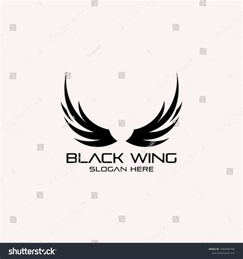 Black Wings Logo Design Inspiration Icon Stock Vector (Royalty Free) 1466006768 | Shutterstock