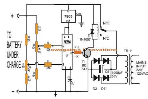 Lead Acid Battery Charger Schematic Diagram Simple Lead Acid