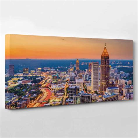 Atlanta, Georgia Skyline Canvas Wall Art – Collection B | 365Canvas