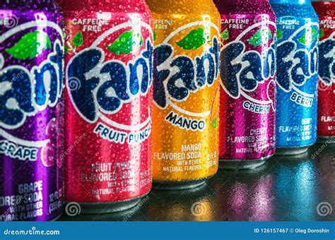 Cans Of Fanta Orange Soda Editorial Photo | CartoonDealer.com #183306975