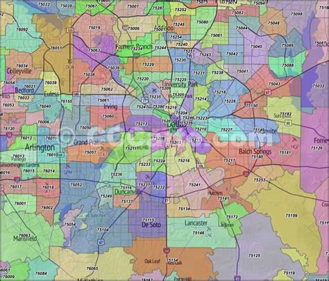 Dallas Zip Codes - Dallas County, TX Zip Code Map