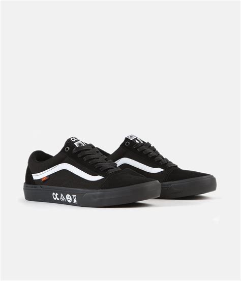 Vans Old Skool Pro BMX Shoes - (CULT) Black / Black | Flatspot