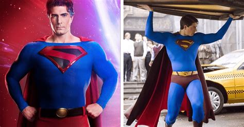 Brandon Routh's Superman outfit for 'Crisis on Infinite Earths' pays tribute to both 'Superman ...