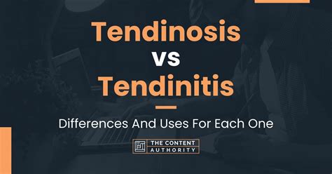 Tendinosis vs Tendinitis: Differences And Uses For Each One