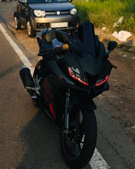 Yamaha Motorcycle Parked on the Road