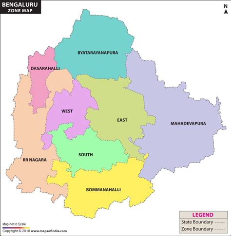 Bangalore City Zone Map